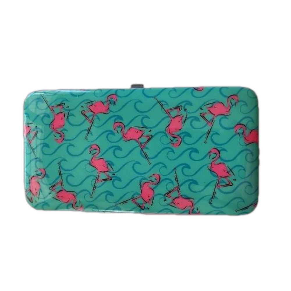 Patent Leather Flamingo Wallet
